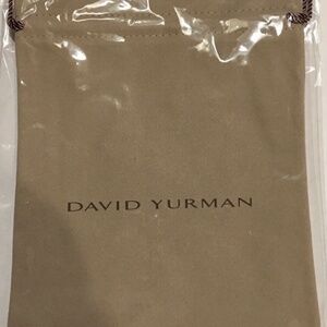 David Yurman Brand New Extra Large 6" by 8" Suede Jewelry Pouch